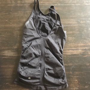 LULULEMON high neck scoop back tank size 4